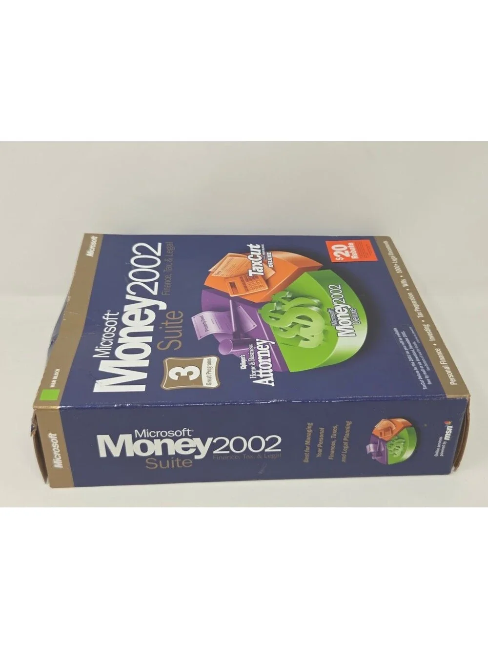 Microsoft Money 2002 Suite Deluxe Finance Tax Software Sealed New Old Stock